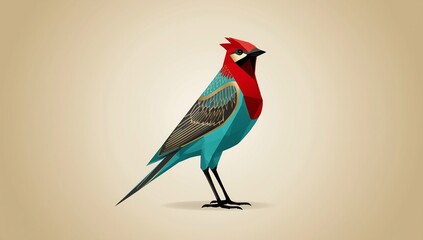 Vector art of a colorful bird illustration for nature lovers and bird watching enthusiasts design