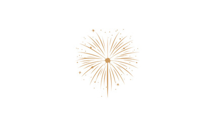 Obraz premium Golden firework bursting in the night sky creating a dazzling display of light and celebration