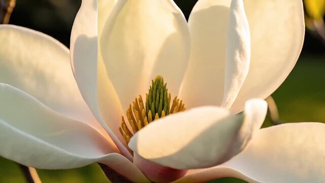 Elegant Magnolia Blooming in Slow Motion &mdash; Cinematic Macro HDR Animation