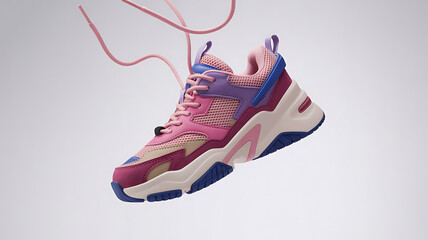 Colorful sport shoe with a modern design for active lifestyle concept