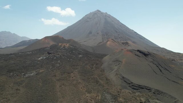 CAPE VERDE - 9.4.2025 - Terrific aerial footage approaching Cape Verde's Pico do Fogo volcano.
