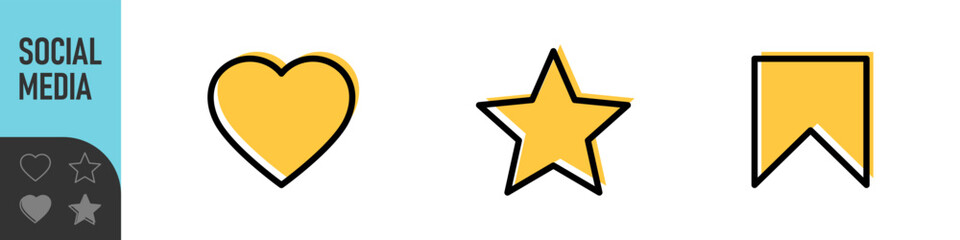 User Interface ui, ux web icons in line style. User, profile, message, mobile app, document file, social media, button, home, chat, arrow, collection. Vector illustration