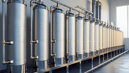 Purified water production plant equipped with reverse osmosis filtration