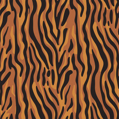Vibrant abstract tiger stripe pattern seamless texture background design