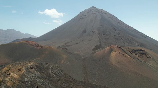 CAPE VERDE - 9.4.2025 - Amazing aerial footage beginning to move up Cape Verde's Pico do Fogo volcano.