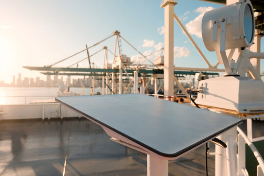 Maritime High-Speed Internet: Satellite Communication Terminal Installed On Ship