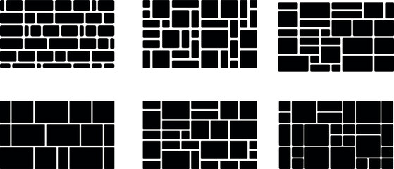 Creative Compilation of Abstract Mosaic Tile Patterns Vector Illustration Art