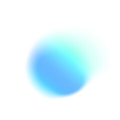 Green circle gradient noise gradation. Abstract color watercolor blur mesh shape on white background. Gradient aura, grain neon blob with noise effect vector illustration