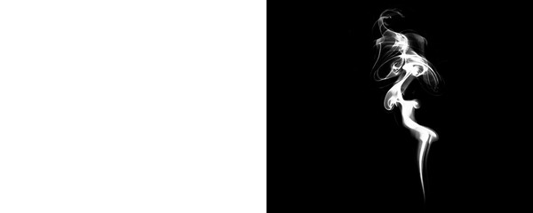 Fog or Smoke Plume From Candle Wick for Overlay Assets Isolated on a Transparent Background