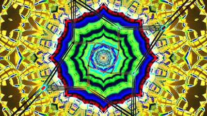 Colorful tunnel video loop creates engaging ambient visual effects for screensaver displays