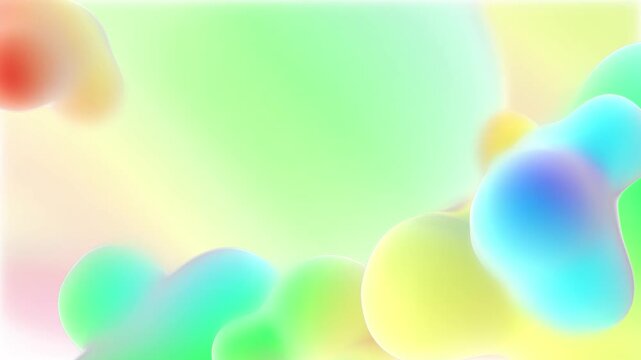 Colorful Metaballs Background Loop Background