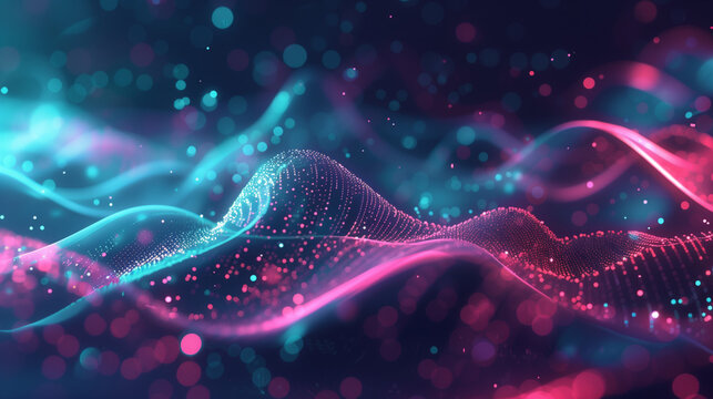 abstract neon background with space