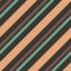 Bold diagonal stripe pattern in black, peach, teal, and maroon, creating a vibrant, dynamic, and retro-inspired background design.