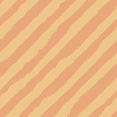 Seamless diagonal stripe pattern in soft peach and cream tones, creating a warm, textured, and retro-inspired background design.