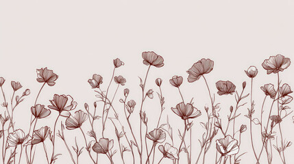 linear flowers against a white backdrop