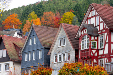 Biedenkopf, Hessen, Kreis Marburg-Biedenkopf, Altstadtszene