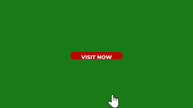 Red oval button with white text VISITNOW and a white cursor hand icon on a green background visit now