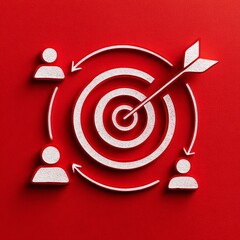 Strategic Planning, Target Audience, Business Environment, Digital Illustration, Motivational Concept