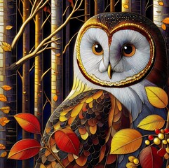 owl on a branch
