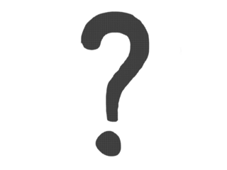 Black Question Mark Symbol Illustration on White Background