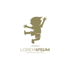 logo of a small child who is very happy and full of enthusiasm