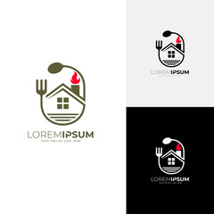 logo of a restaurant with very delicious food with a simple appearance