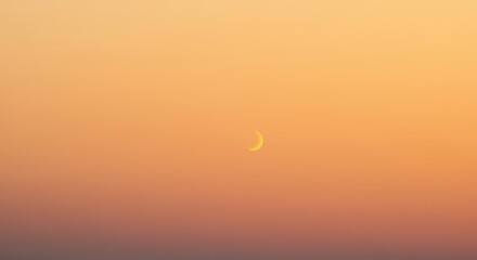 Warm, clear evening sky gradients during the summer season. Beautiful natural color transition and stunning atmospheric light display ,twilight ,evening ,abstract