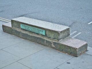 London, UK - October 11, 2025: The Duke of Wellington’s Mounting Block in London, England
