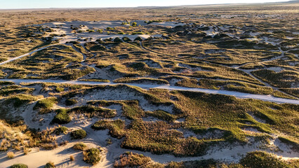 Aerial view of the Mescalero Sands North Dune Off Highway Vehicle Area, east of Roswell, New Mexico