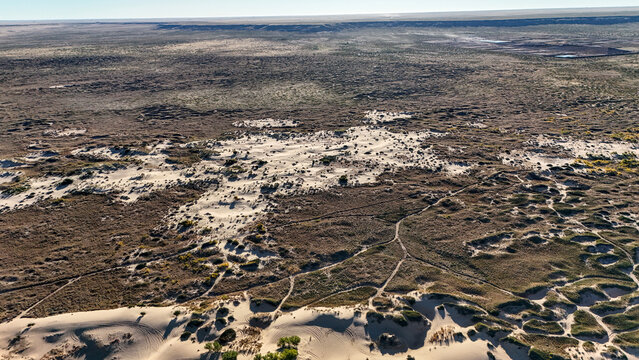 Aerial view of the Mescalero Sands North Dune Off Highway Vehicle Area, east of Roswell, New Mexico