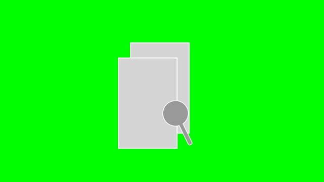 Magnifying glass in search mode to read documents with small print