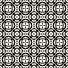 Elegant black and white damask seamless pattern vector design, luxury damask pattern background, vintage damask pattern wallpaper for classic decoration.