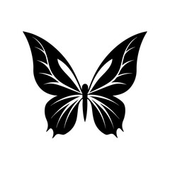black butterfly vector illustration