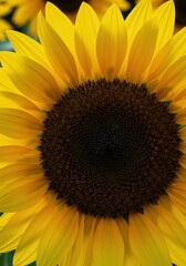 Obraz premium Vibrant abstract background art featuring stylized sunflowers and warm summer colors, perfect for decorative designs ,sunny, gold, summer