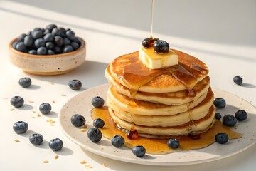 Pancake Stack with Syrup