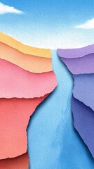 a close-up view of colorful striped fabric pieces