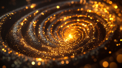 Digital spiral forms from neural light trails representing thought processes cognition and data flow symbolizing technology imagination and the dynamic patterns of the mind