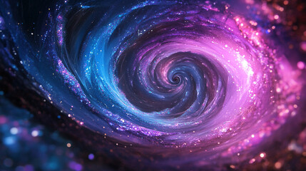 Digital spiral forms from neural light trails representing thought processes cognition and data flow symbolizing technology imagination and the dynamic patterns of the mind