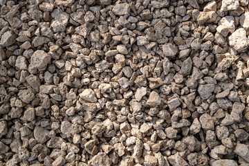 Coarse Crushed Stone Full Frame Texture