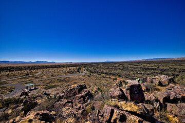 Valley of Fires lava field is considered one of the youngest lava flows in the United States, with the various formations created around 10,000 years ago.