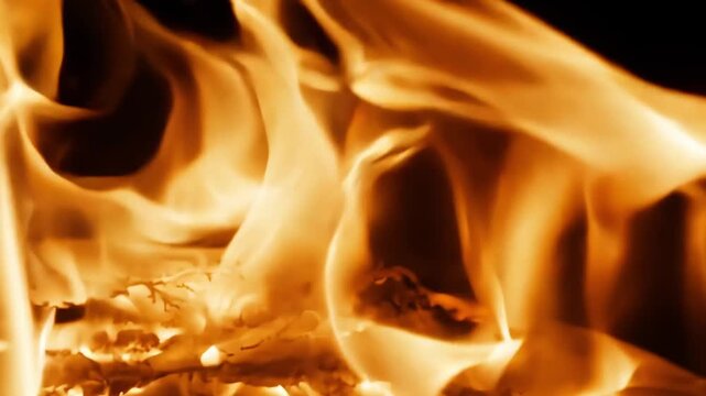 Ethanol Flames with Strontium Copper Additives Vortices Close-Up