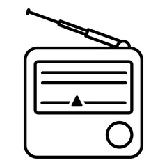 Vector Outline Icon - Radio