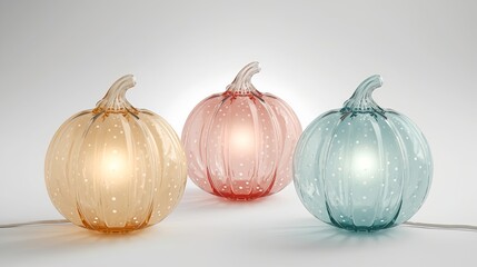 Obraz premium Colorful Pumpkin LED Decorative Lights – Halloween Home Decor for Party & Outdoor Use