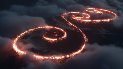 Broken chains float and twist into a glowing spiral, symbolizing freedom, liberation, and transformation, with luminous highlights and hyperrealistic depth.