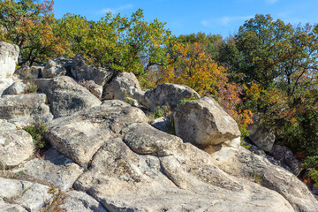 Ruins of Ancient thracian city of Perperikon, Bulgaria