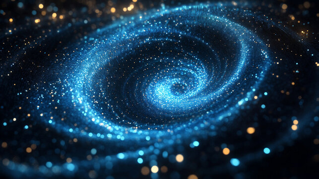 Floating charts forming abstract spiral symbolize data flow analysis and insight representing modern technology visualization futuristic design and the dynamic movement of information