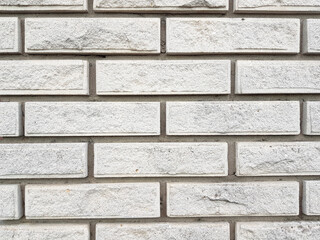 Obraz premium Modern white brick wall texture background.
