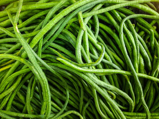 fresh green long beans