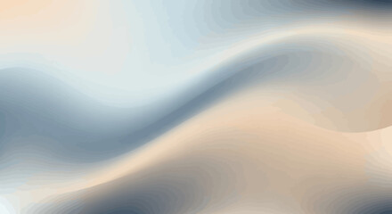 Abstract Vector Background with Flowing Wave Shapes in Soft Neutral Colors Modern Minimalist Style