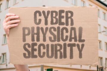 "Cyber Physical   Security" Securing interconnected systems that combine computational and physical processes is vital. CYBER. PHYSICAL. SECURITY. SAFEGUARD. INTEGRITY.
